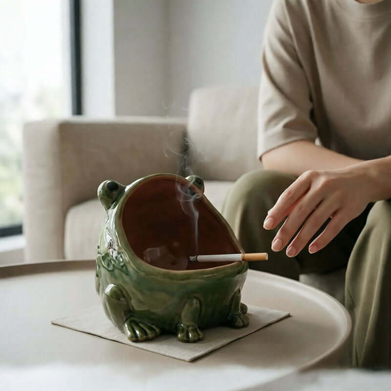 Cute Ceramic Frog Storage Bowl