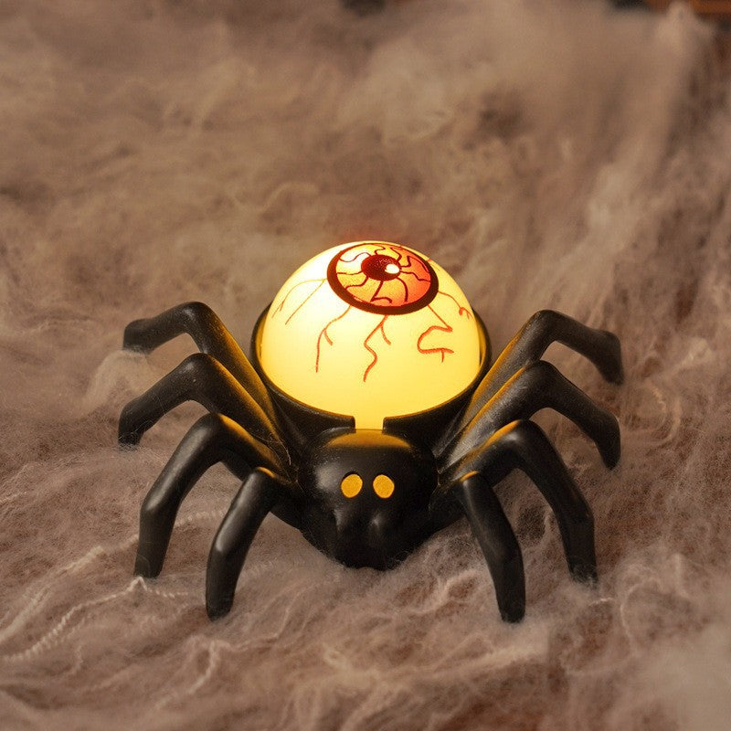 Halloween Spider LED Electronic Candle Light, Fake Spider Night Light, Party Horror Atmosphere Prop Lamp