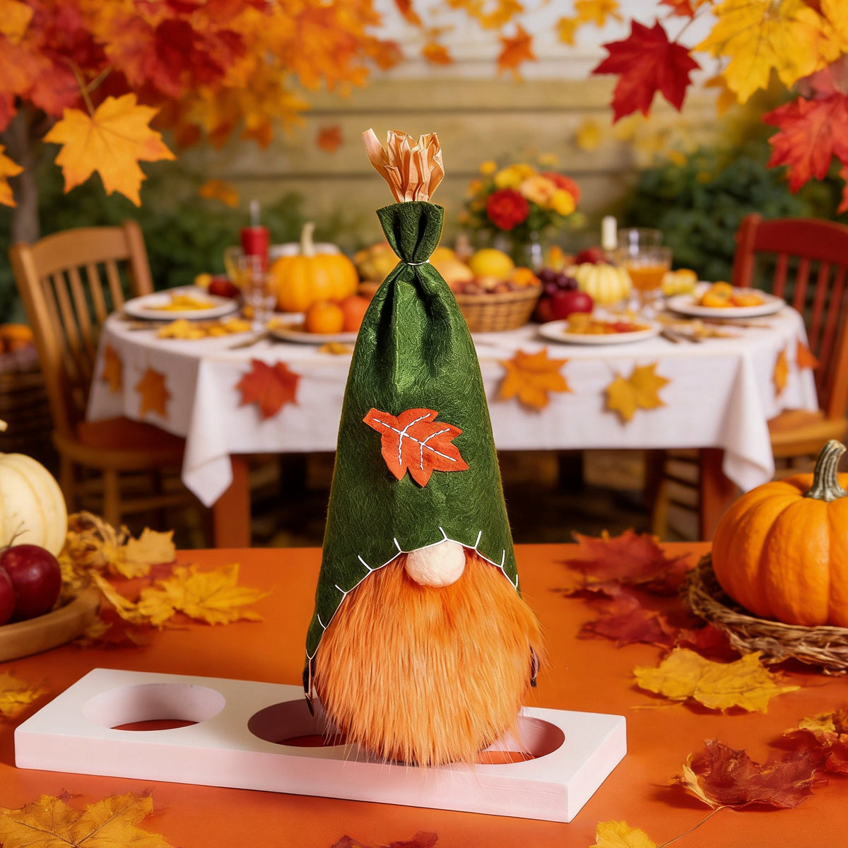New Harvest Festival Sunflower Rudolph Thanksgiving Dwarf Faceless Doll Desktop Window Display Figurine