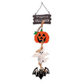 Halloween Decorations Wooden Plaque Door Hanging Pumpkin Ghost Ornament Creative Hanging Decoration