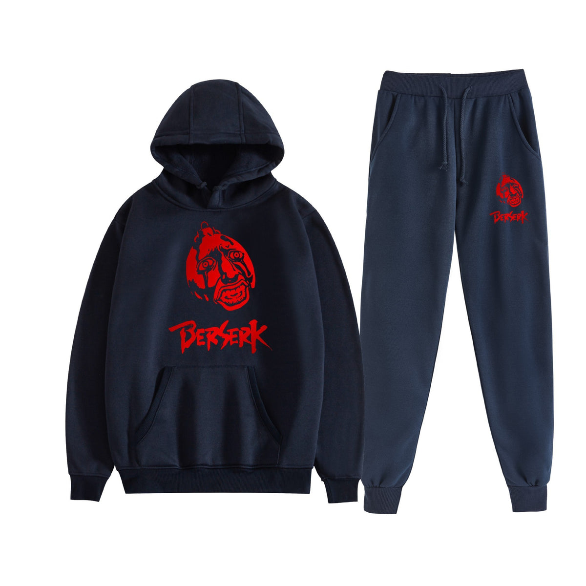 Berserk Sword Wind Legend Casual Trendy Cartoon Text Print Unisex Hoodie Set
