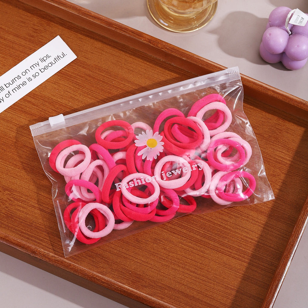 3cm children's hair loop colorful towel loop 50 daisy bags rubber bands durable braids
