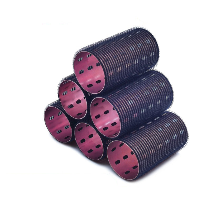Extra-Long Aluminum Core Curling Barrels, 5x9cm Colorful Aluminum Heat-Conducting Curlers for Fluffy Bangs with USB Self-Adhesiv