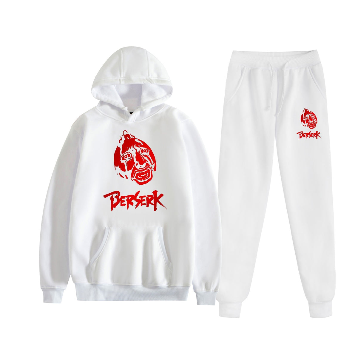 Berserk Sword Wind Legend Casual Trendy Cartoon Text Print Unisex Hoodie Set