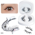 Soft magnetic suction zero glue false eyelashes supernatural simulation thick curling portable