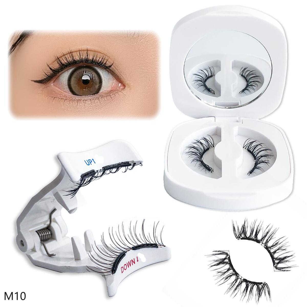 Soft magnetic suction zero glue false eyelashes supernatural simulation thick curling portable