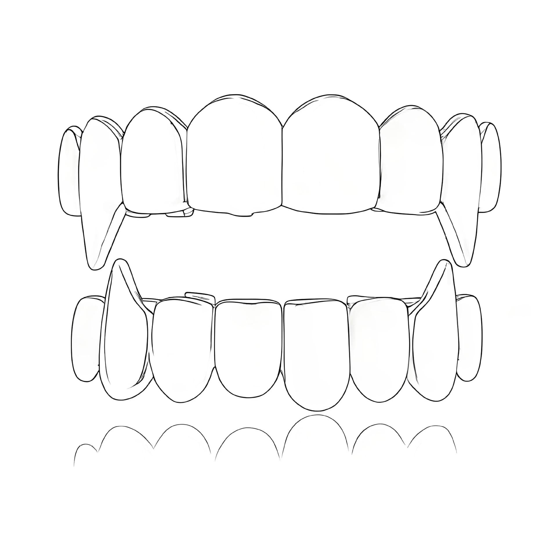 Rapper Eight-Tooth Sharp Tiger Teeth 24K Gold Plated Hip-Hop Dental Grillz for Men and Women, Premium Quality Jewelry Accessory