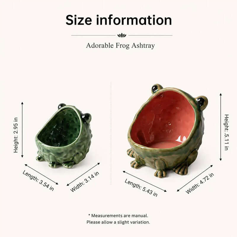 Cute Ceramic Frog Storage Bowl
