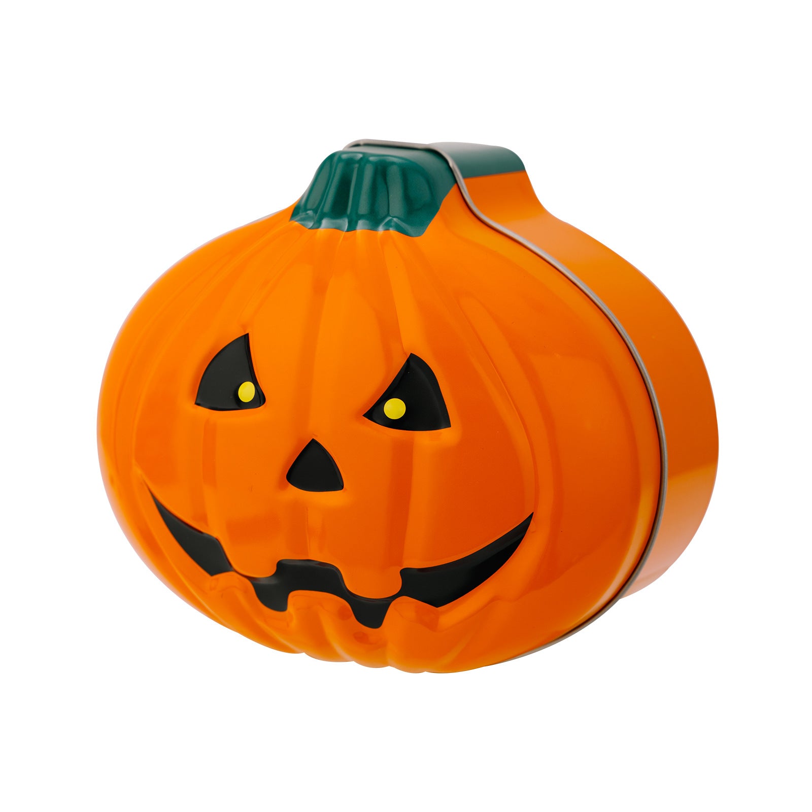 Halloween Pumpkin Ghost Face Tin Box Baking Cookie Snack Packaging Can Festival Gift Favor Metal Box