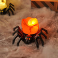 Halloween Spider LED Electronic Candle Light, Fake Spider Night Light, Party Horror Atmosphere Prop Lamp