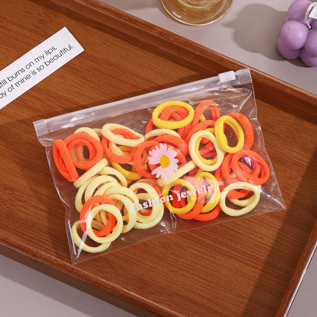 3cm children's hair loop colorful towel loop 50 daisy bags rubber bands durable braids