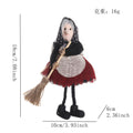 Halloween Hanging Decoration Witch Apron with Broomstick Pendant Toy for Bar, Cute Hanging Ornament for Pranks