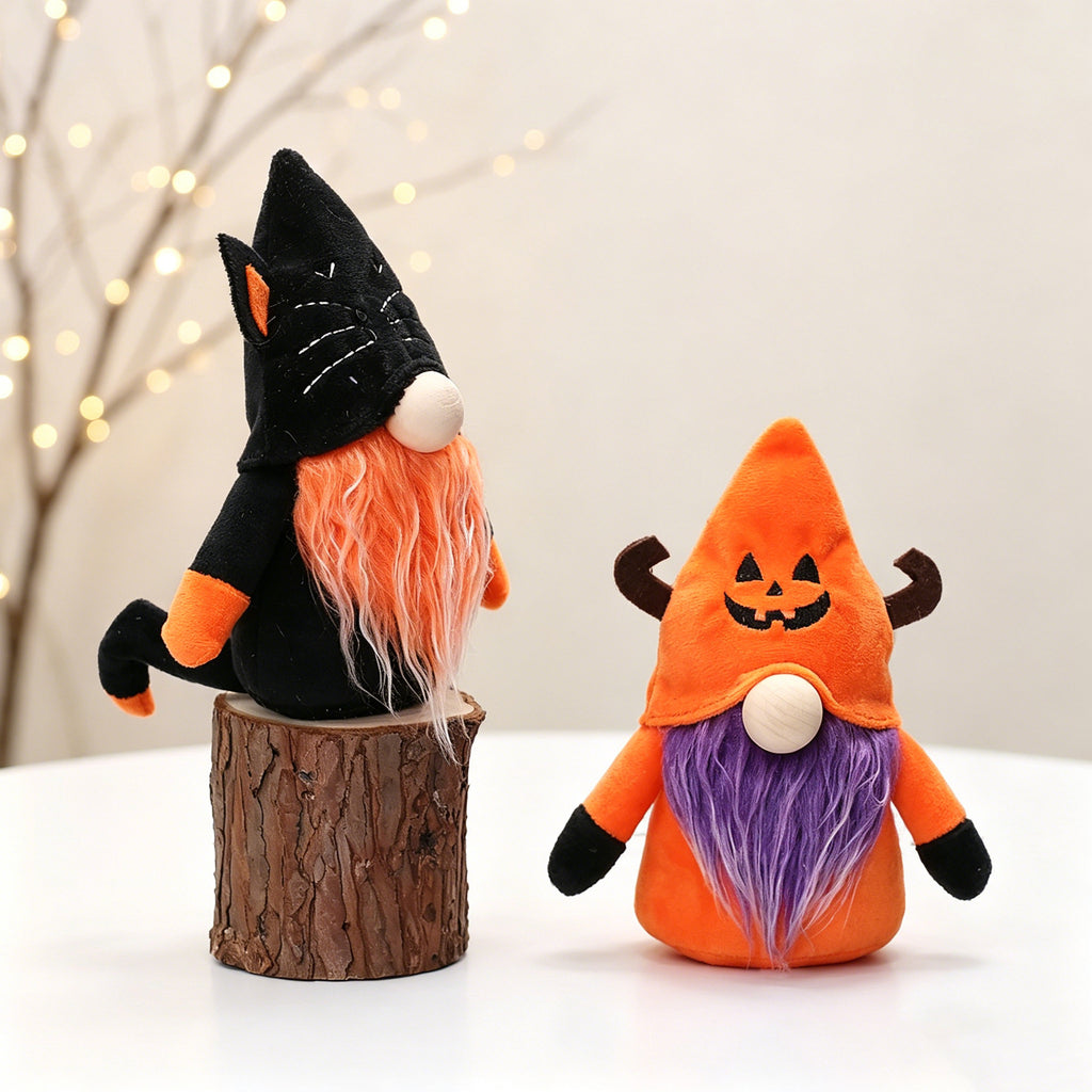 Halloween Decoration Faceless Forest Man Doll Dwarf Figurine Window Display Prop for Scene Shooting and Decoration