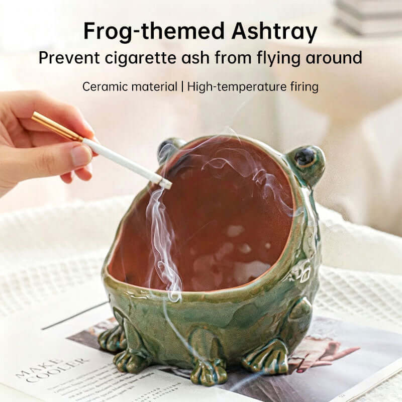 Cute Ceramic Frog Storage Bowl