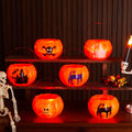 Halloween Pumpkin Lantern Glow-in-the-Dark Pumpkin Handheld Lantern for Kids, Kindergarten Children's Portable Lantern, Pumpkin Bucket Candy Container