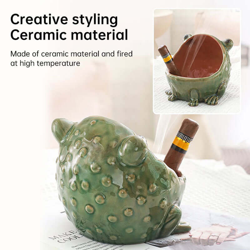Cute Ceramic Frog Storage Bowl