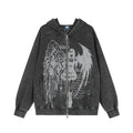 Angel made old hooded sweatshirt