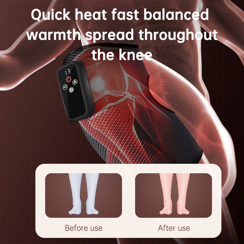 Electric heating knee massage instrument, vibration moxibustion, shoulder and elbow joint pain, hot compress knee massager for old cold legs