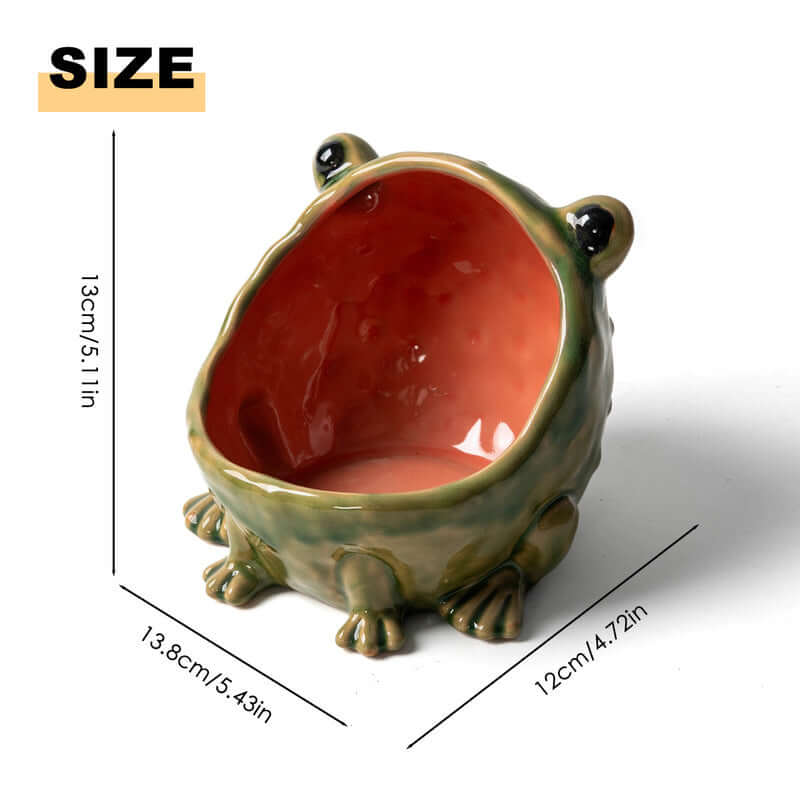 Cute Ceramic Frog Storage Bowl