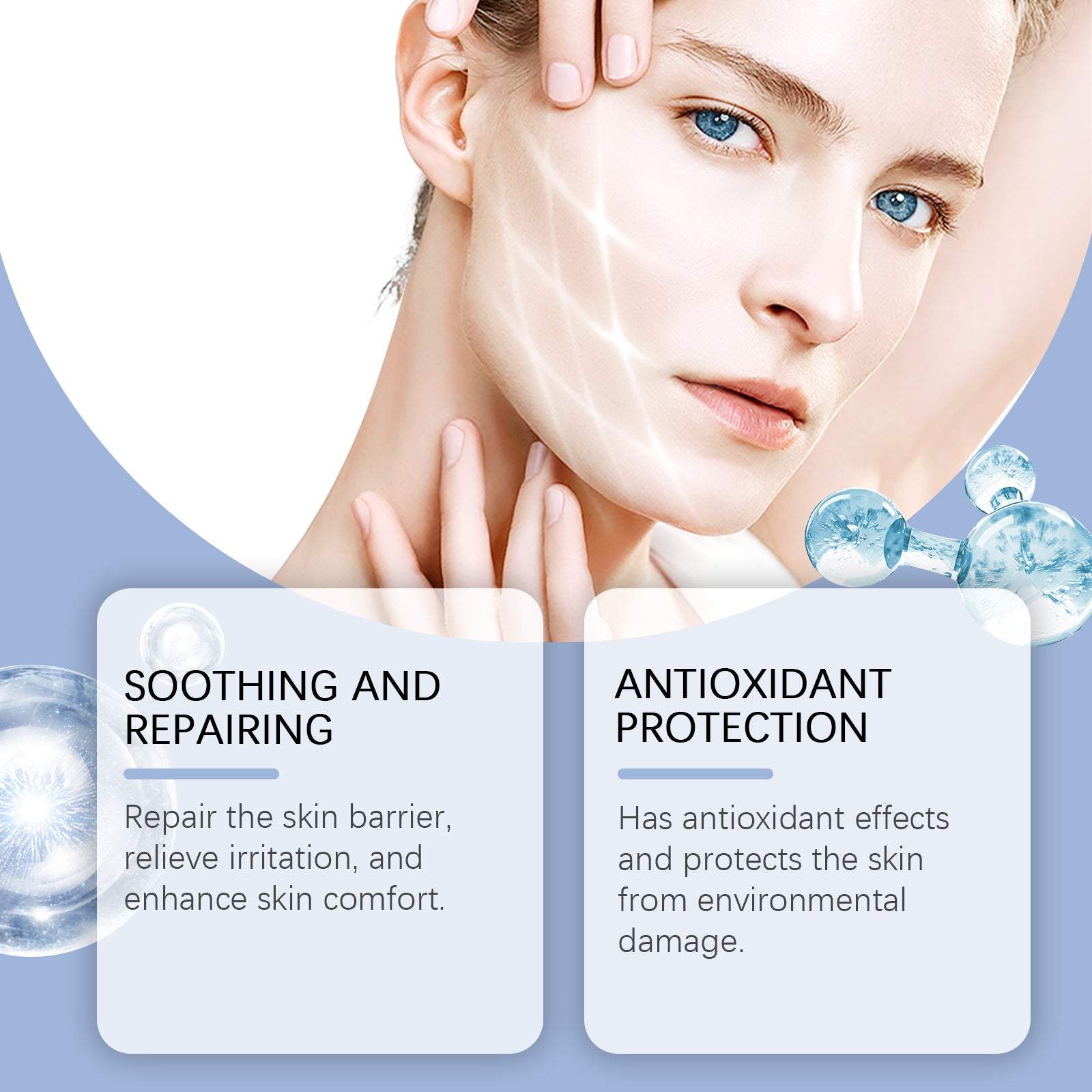 West&Month Glacier Water Soothing Pad Gently Repair Moisturizing Soothing Brightening And Nourishing Skin Shims
