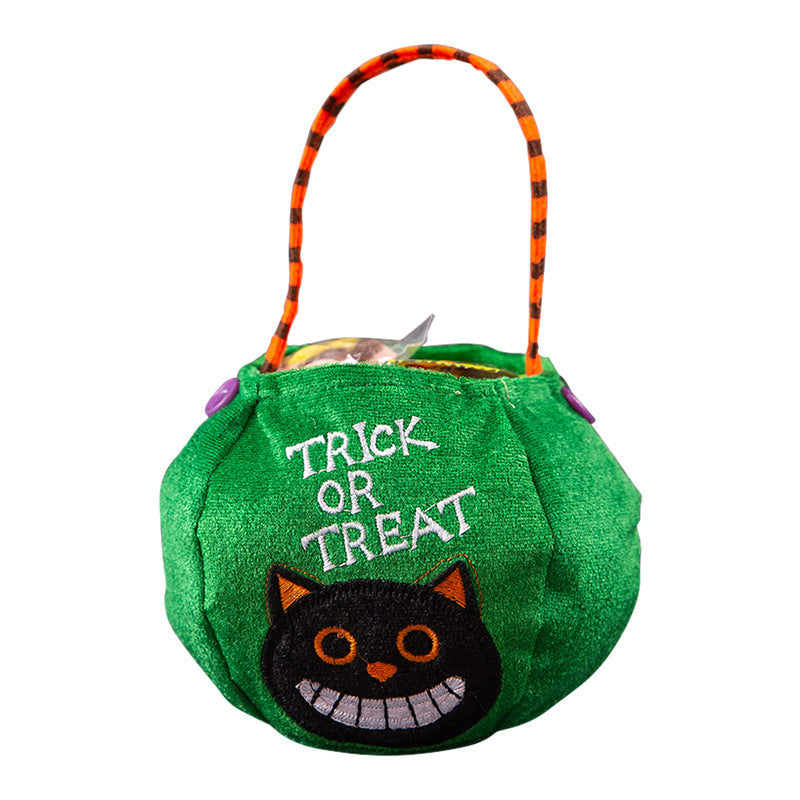 Halloween Candy Bag Decoration Kindergarten Children's Gift Bag Halloween Pumpkin Bag Scene Decoration Prop