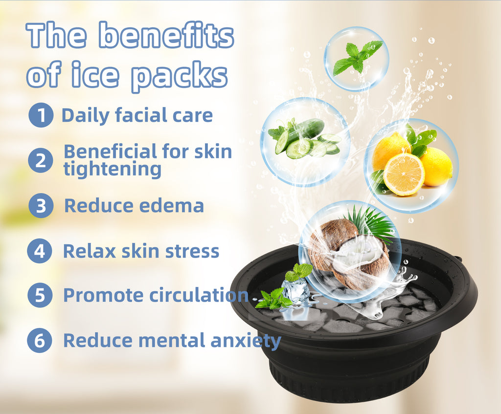 Silicone Ice Bath Washbasin Relief Stress Improved Blood Circulation Ice Washbowl Foldable Rapid Cooling Bathing Travel
