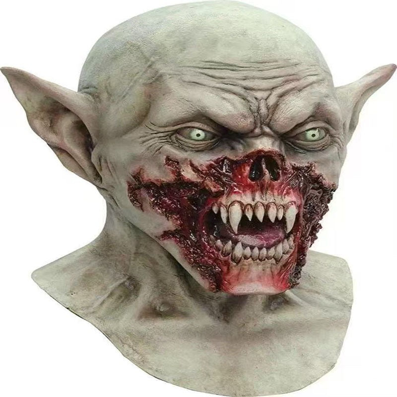 Halloween Mask Stranger Things 4 Vecna Cosplay Headpiece Horror Ghost Face Funny Head Cover