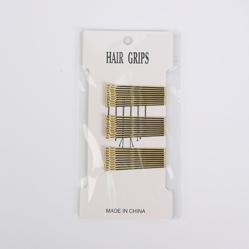One word clip metal hair clip black gold coffee silver hair clip bride hair clip