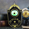 Halloween One-Eye Doorbell Decorative Item, Electric Sound and Light-Up Eyeball Doorbell, Bar and Escape Room Prank Prop