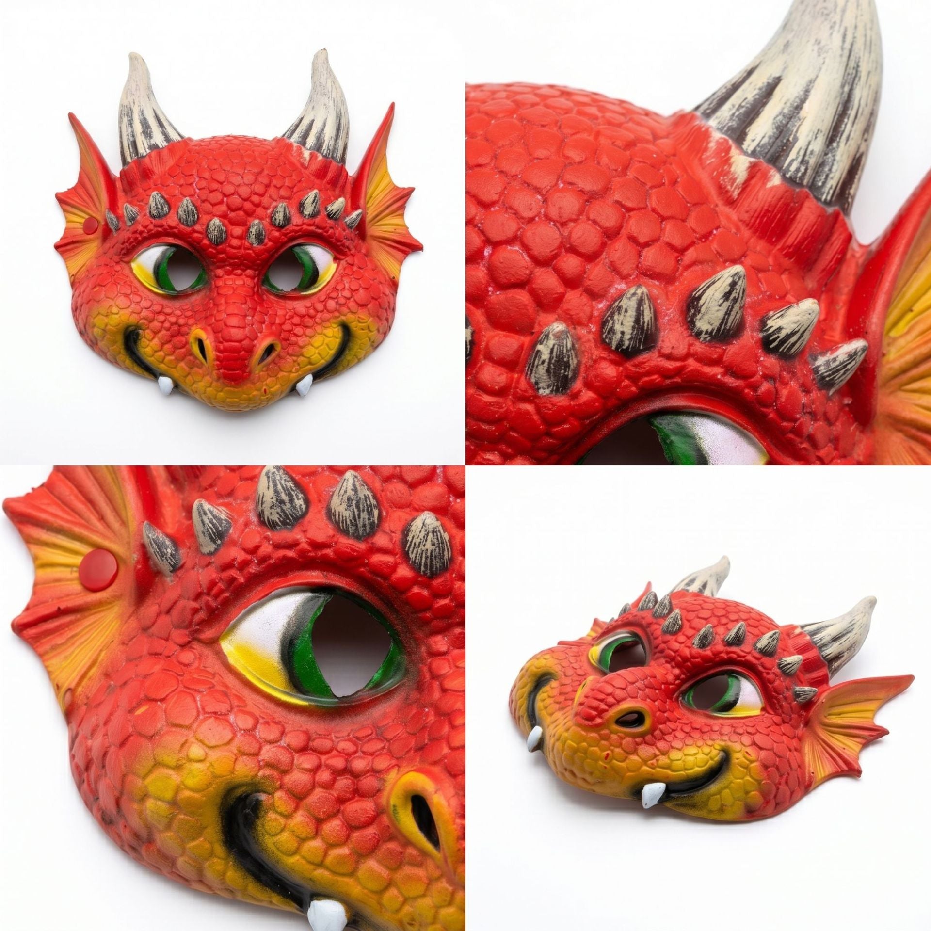 Halloween Dragon Mask Baby Dragon Mask PU Foam Animal Mask Cos Prop Carnival Mardi Gras Prop