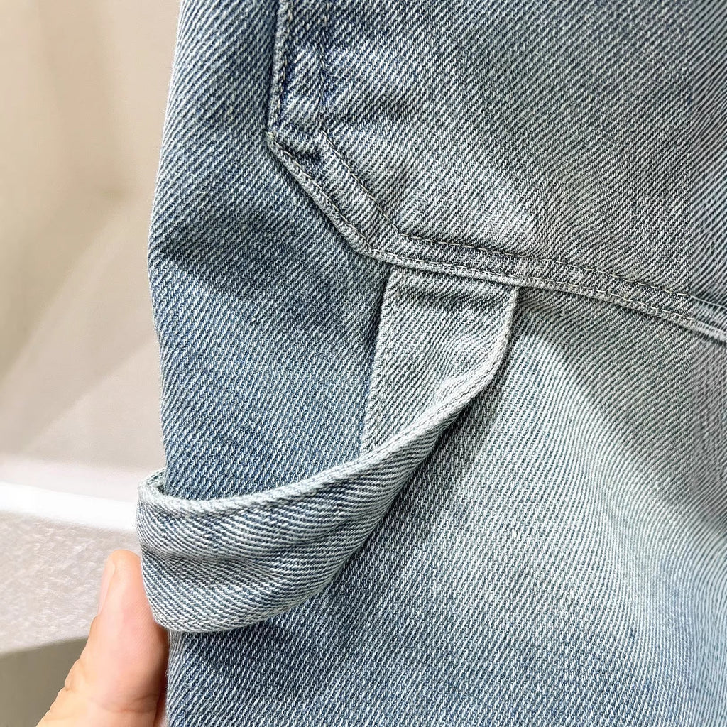 Casual Washed Denim Shorts for Boys Kids Summer Cotton Pants Mid-Length Five-Quarter Pants Wholesale
