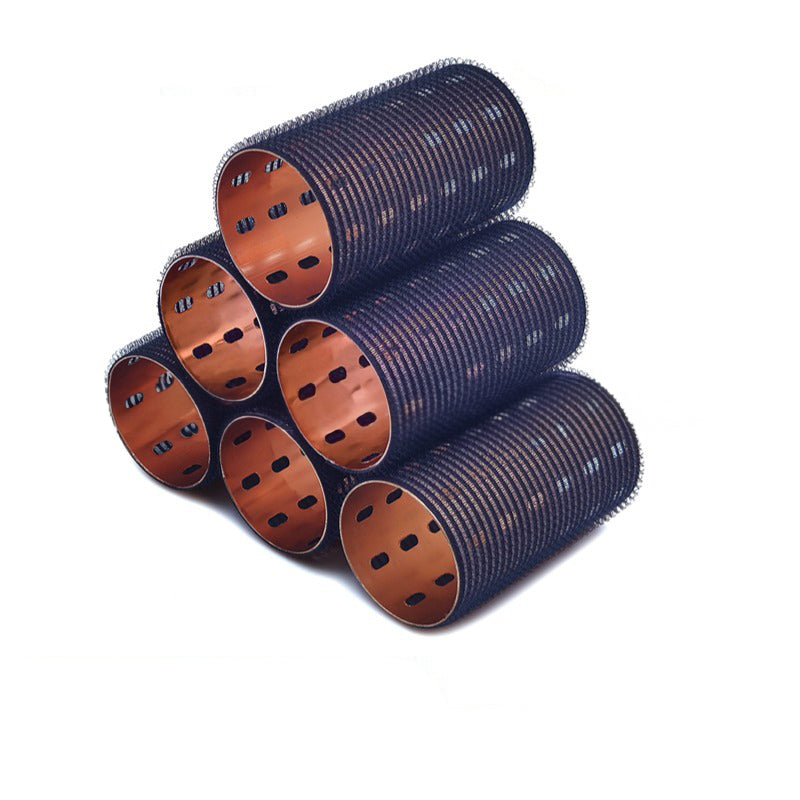 Extra-Long Aluminum Core Curling Barrels, 5x9cm Colorful Aluminum Heat-Conducting Curlers for Fluffy Bangs with USB Self-Adhesiv