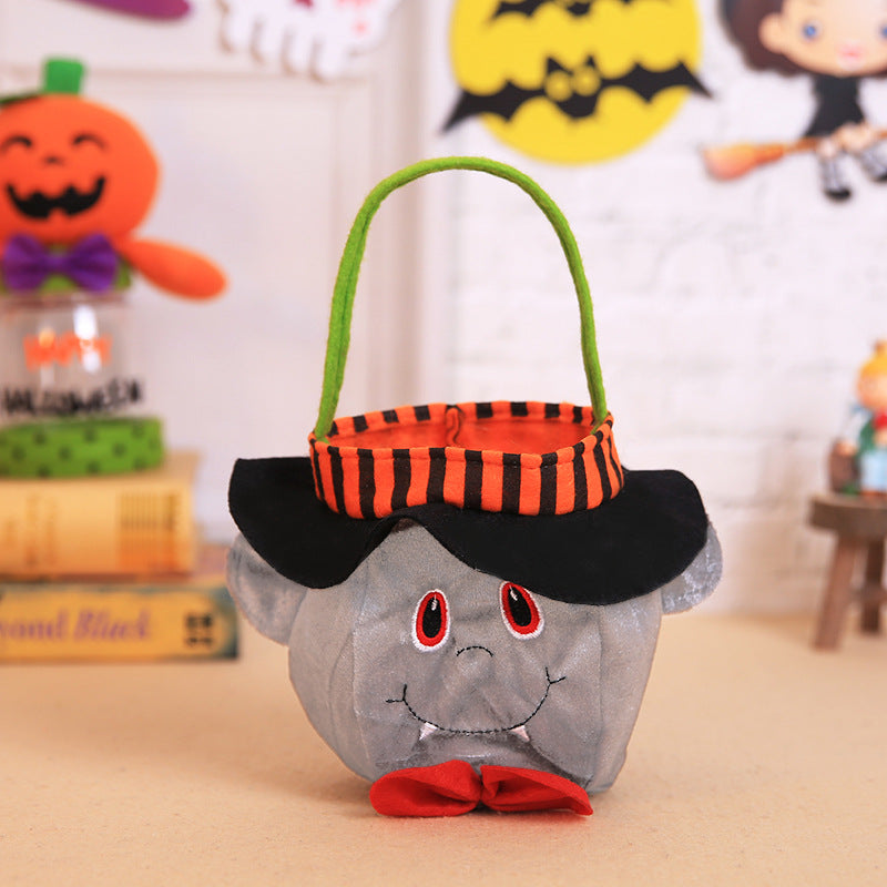 Halloween Decoration Witch Pumpkin Tote Bag Kids Festival Candy Bag Party Costume Prop Bag