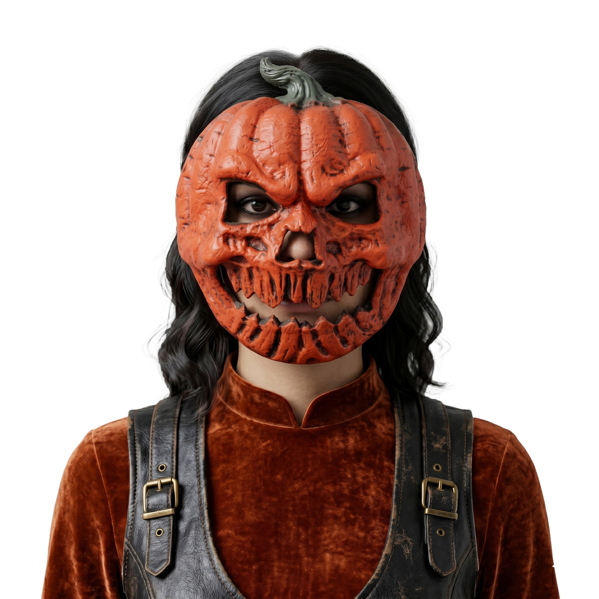 Halloween Pumpkin Mask Decorative PU Foam Mardi Gras Decoration Pumpkin Lantern Cover