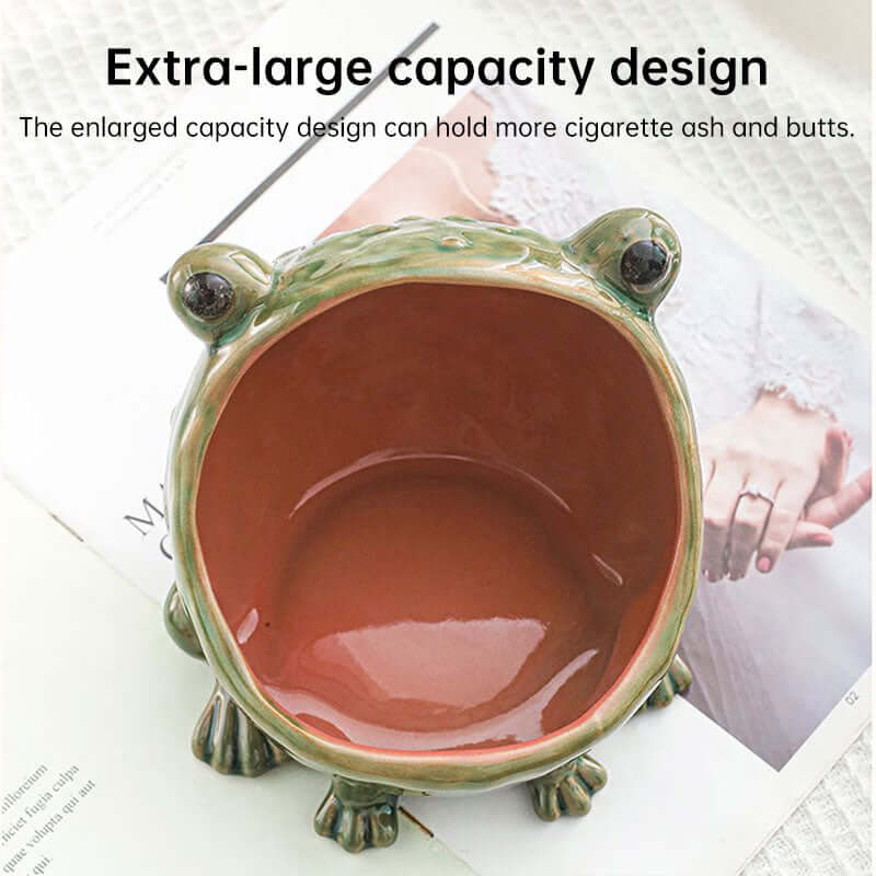 Cute Ceramic Frog Storage Bowl
