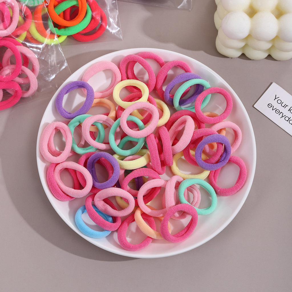 3cm children's hair loop colorful towel loop 50 daisy bags rubber bands durable braids