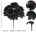 Artificial Autumn Pumpkin Gothic Harvest Festival Black Halloween Decoration Artificial Dark Style Flower Bouquet