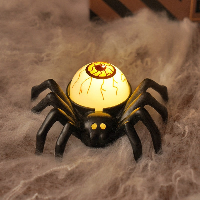 Halloween Spider LED Electronic Candle Light, Fake Spider Night Light, Party Horror Atmosphere Prop Lamp