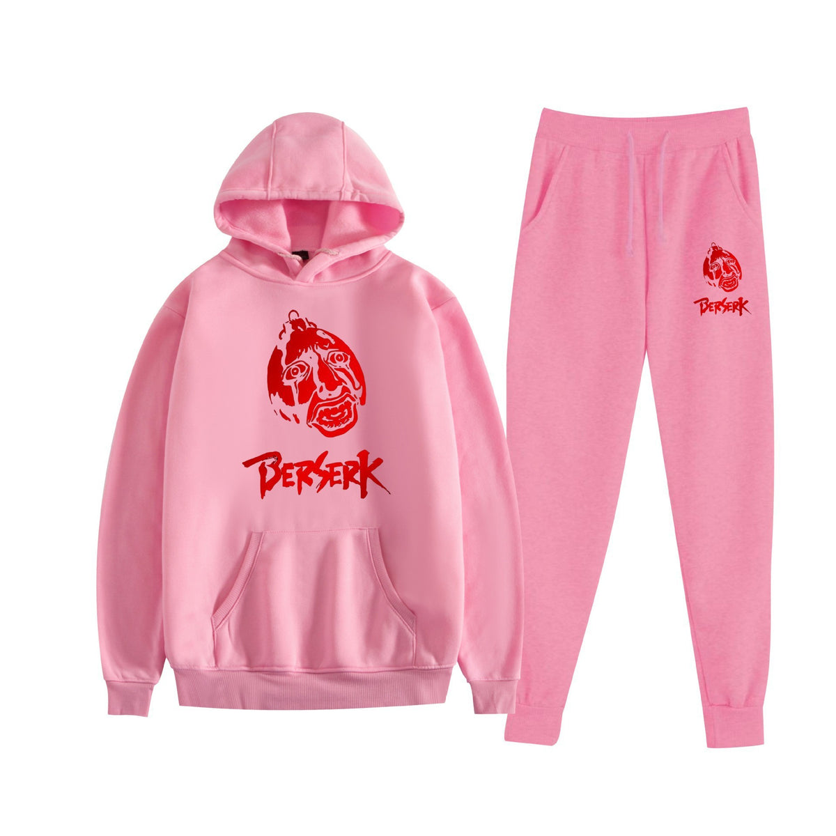 Berserk Sword Wind Legend Casual Trendy Cartoon Text Print Unisex Hoodie Set