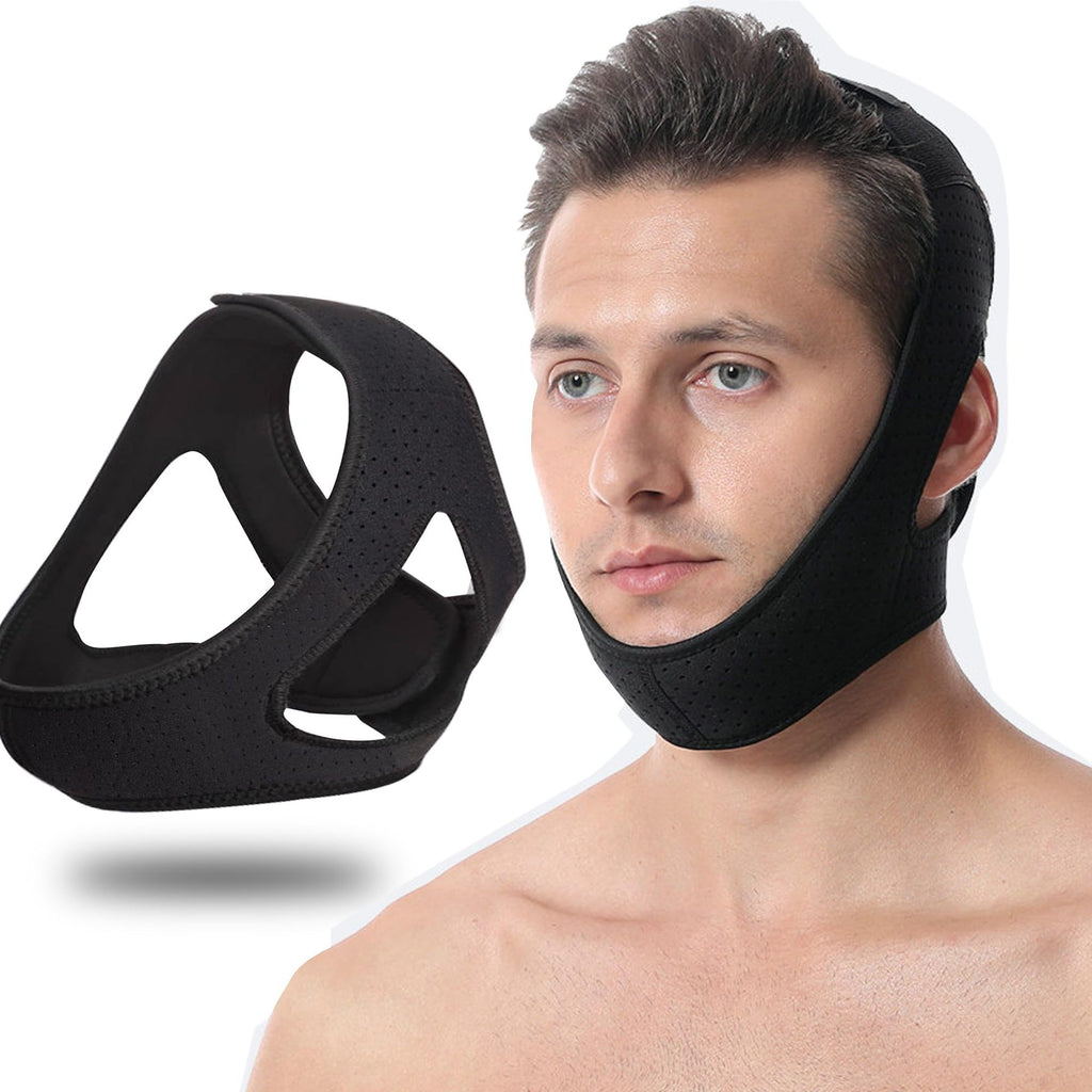 Anti-Snoring Chin Strap with Mouth Breathing Correction, Snore Reduction Device,