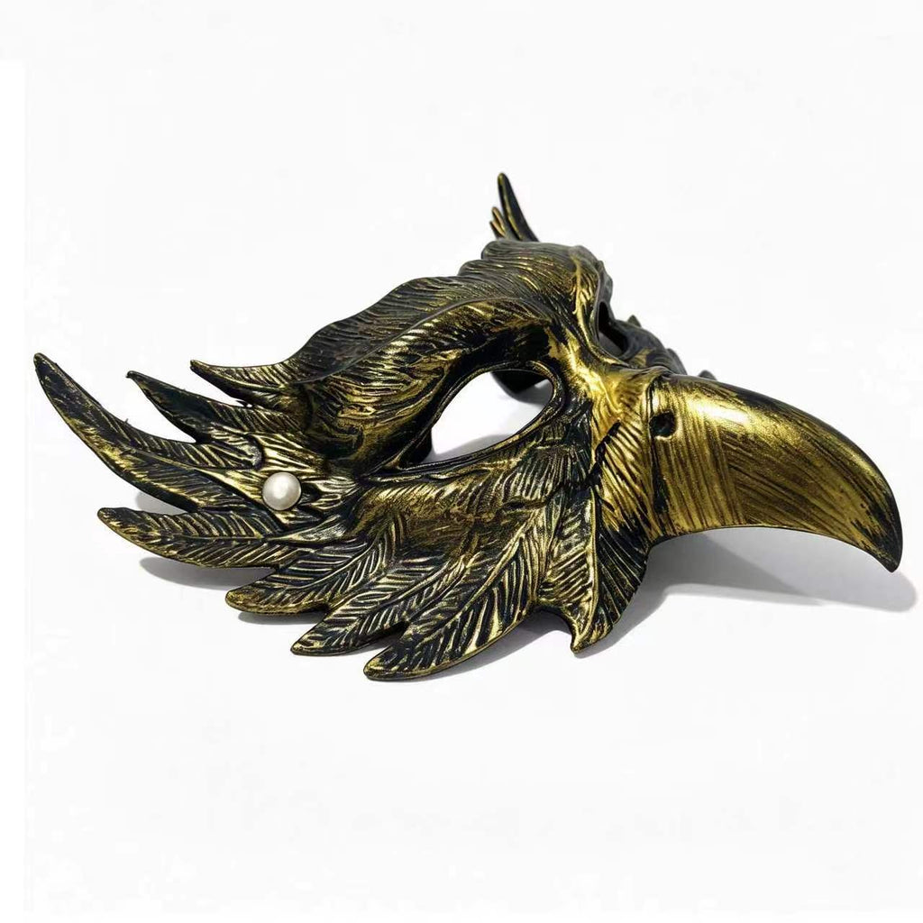 Mask Half-Face Halloween Eagle Mask Costume Party Performance Prop Carnival