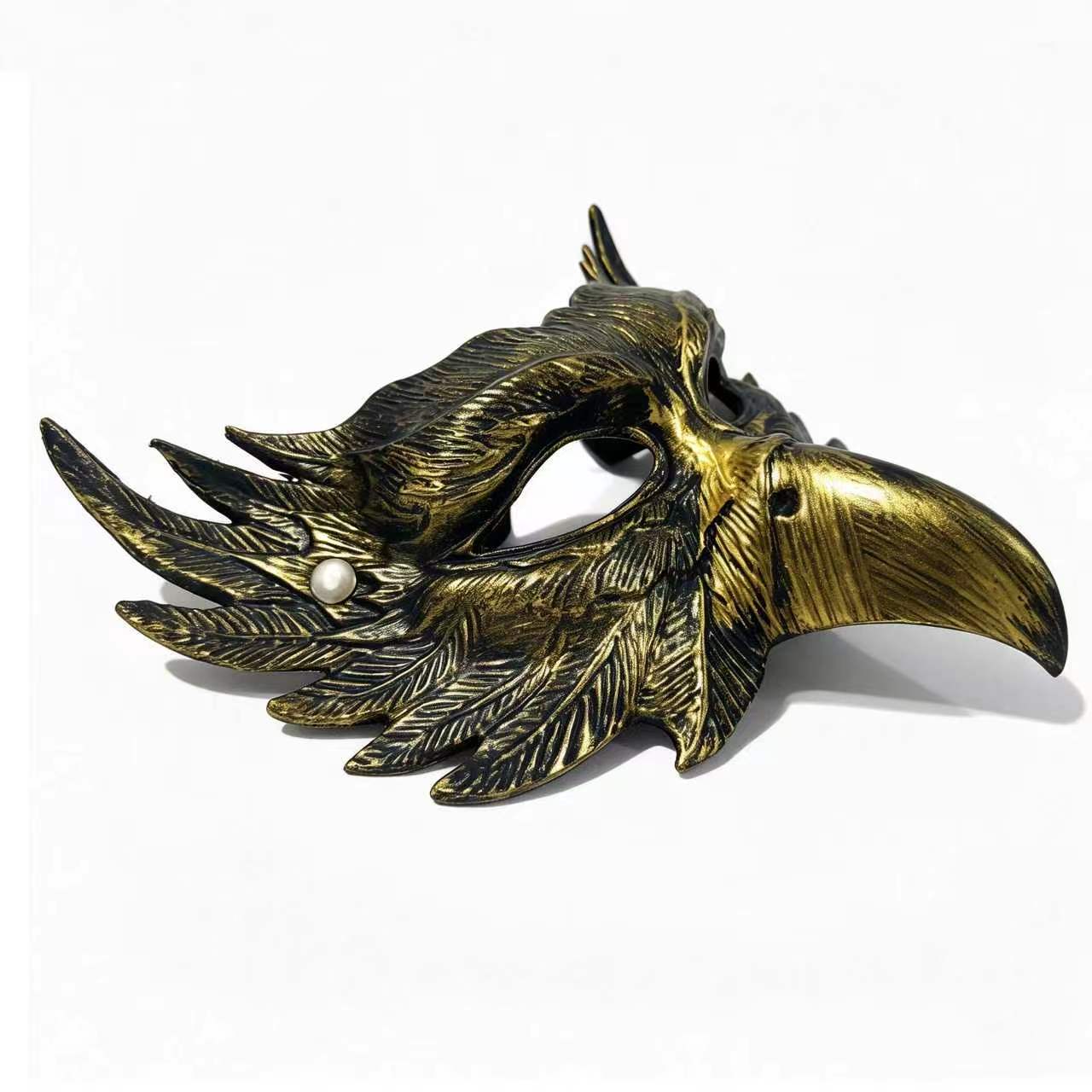 Mask Half-Face Halloween Eagle Mask Costume Party Performance Prop Carnival