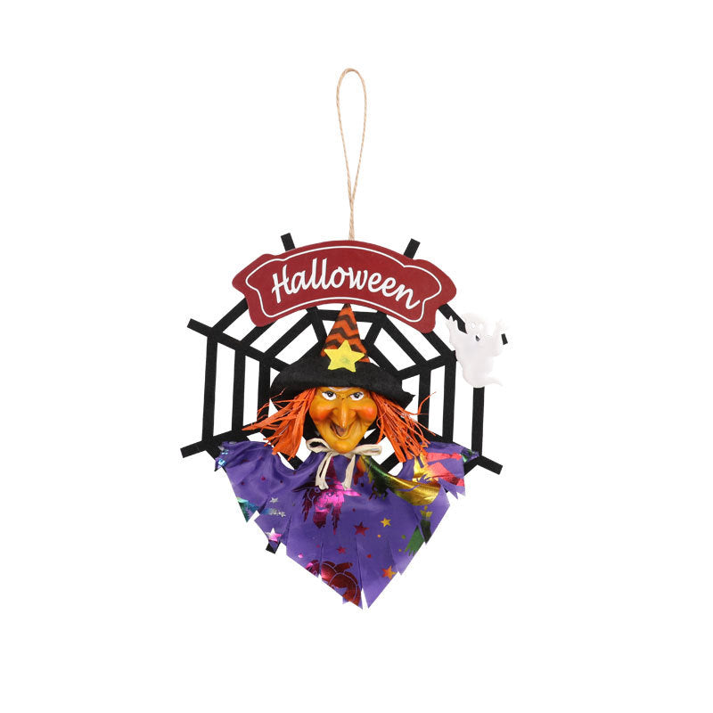 Halloween Spider Web Hanging Decoration Non-woven Fabric Ornament for Bar, KTV, Ghost Festival Scene Decoration Door Hanging