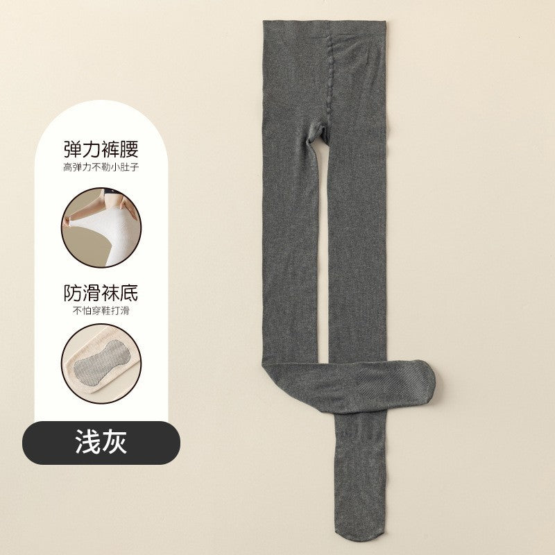 Cotton Leggings Women's Autumn and Winter Outer Wear Warm Light Leg Artifact Women's Black fleece-lined Thickened Pantyhose Wholesale