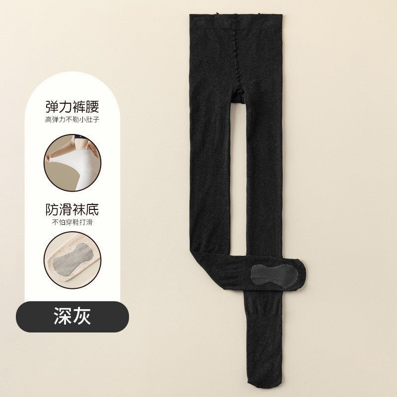 Cotton Leggings Women's Autumn and Winter Outer Wear Warm Light Leg Artifact Women's Black fleece-lined Thickened Pantyhose Wholesale