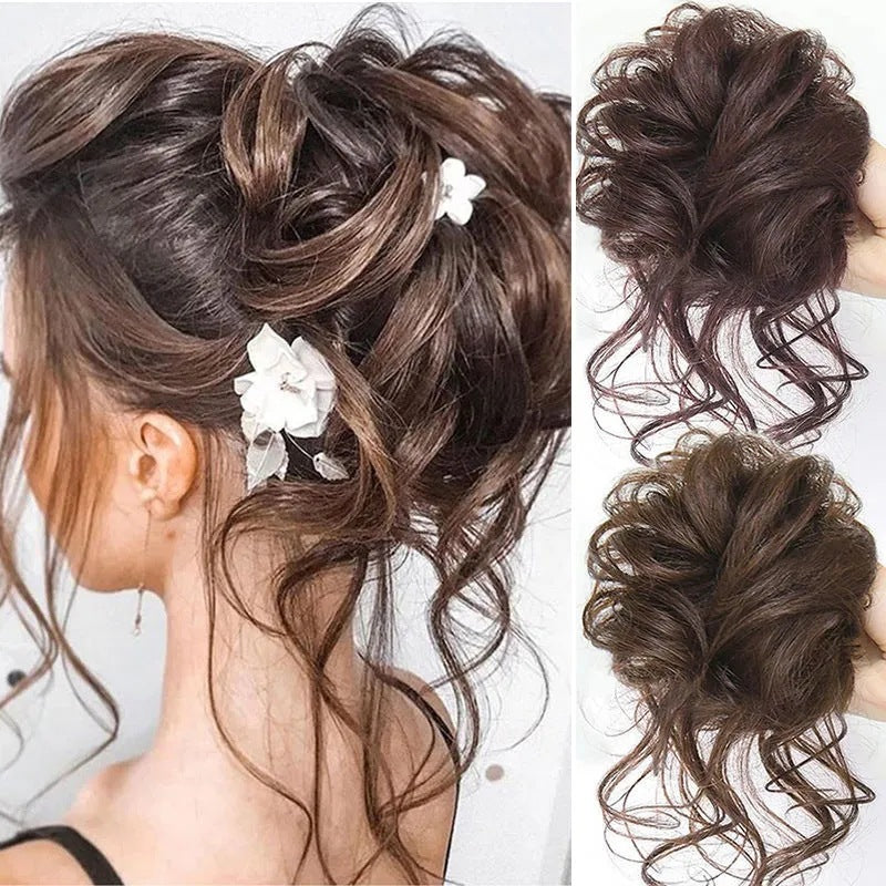 Marubeni Head Fluffy Wig Hair Accessories Hair Accessories Realistic Girls Comfortable Black Soft Durable Styling Increase Display