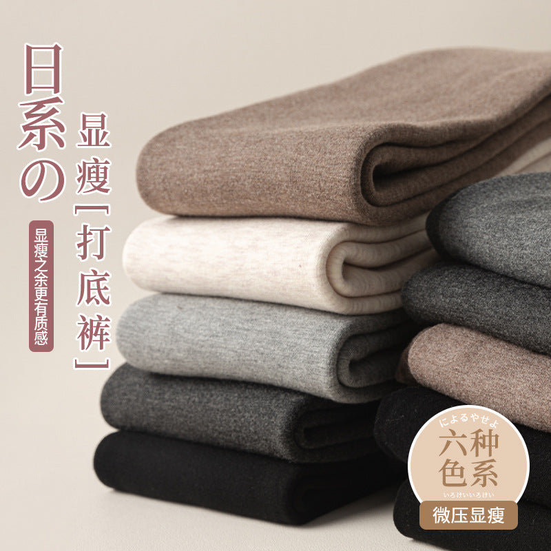 Cotton Leggings Women's Autumn and Winter Outer Wear Warm Light Leg Artifact Women's Black fleece-lined Thickened Pantyhose Wholesale