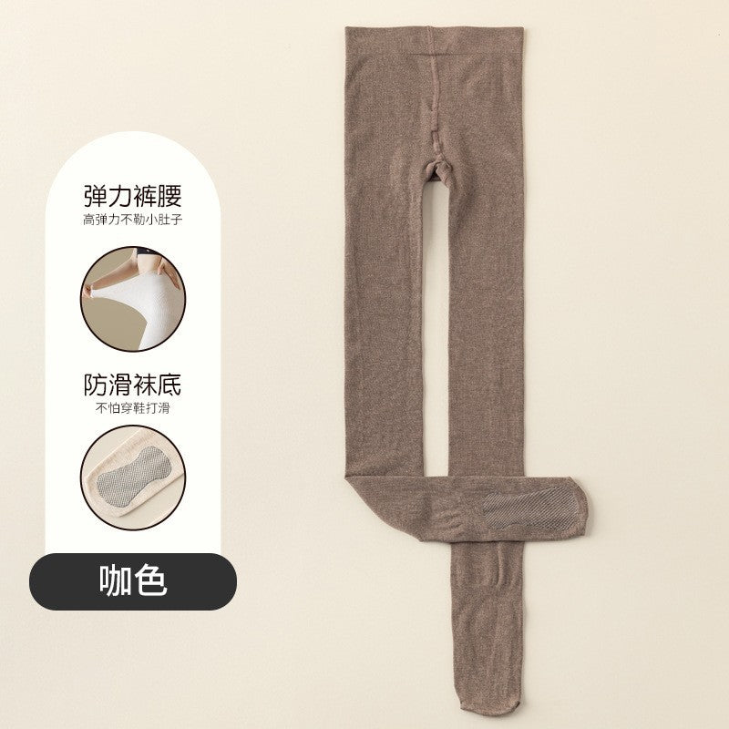 Cotton Leggings Women's Autumn and Winter Outer Wear Warm Light Leg Artifact Women's Black fleece-lined Thickened Pantyhose Wholesale