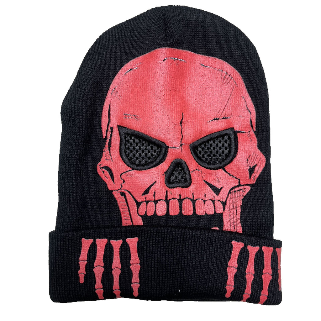 AliExpress Cross Border Skull Luminous Knitted Hat Skull Skeleton Hat Cap Halloween Decoration