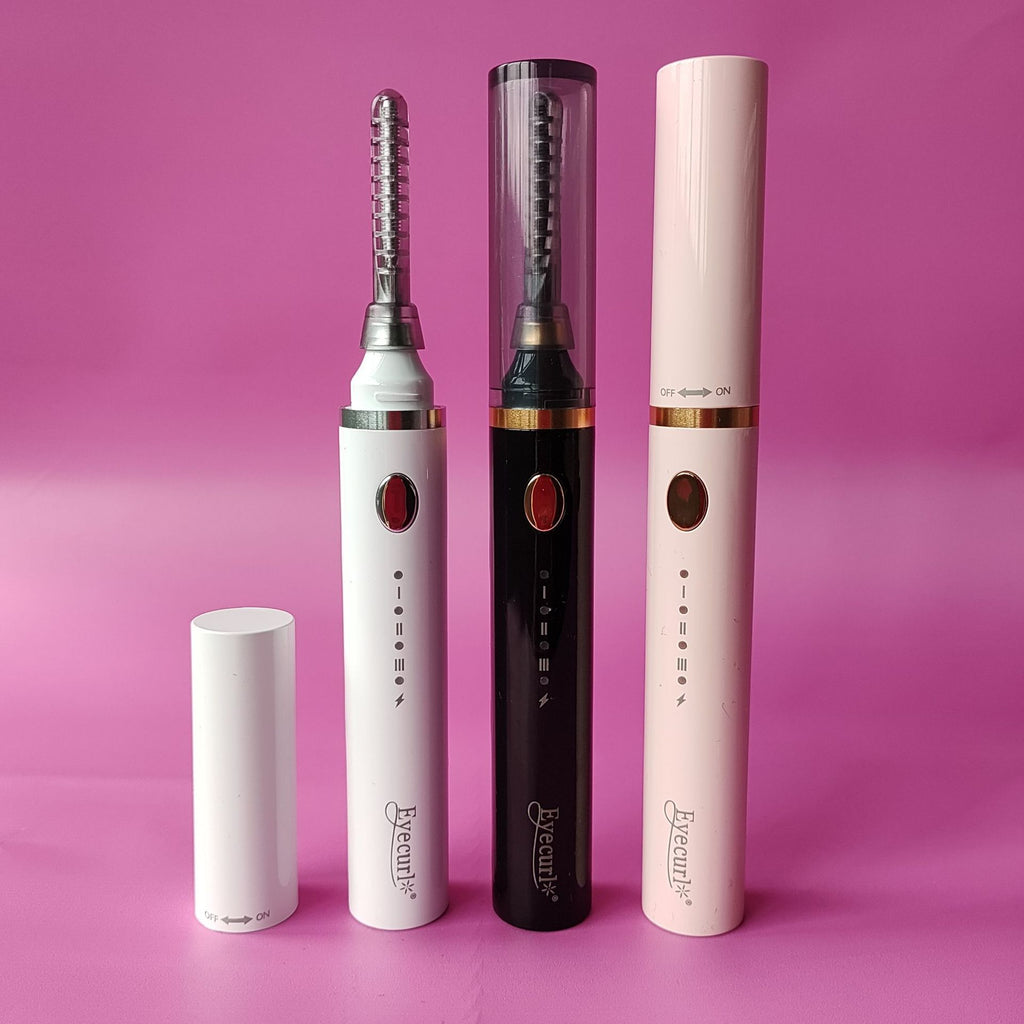 Eyecurl Small Steel Tube Electric Eyelash Curler, Electric Heating, Ready to Use, USB Charging, Clip-On Curler All in One